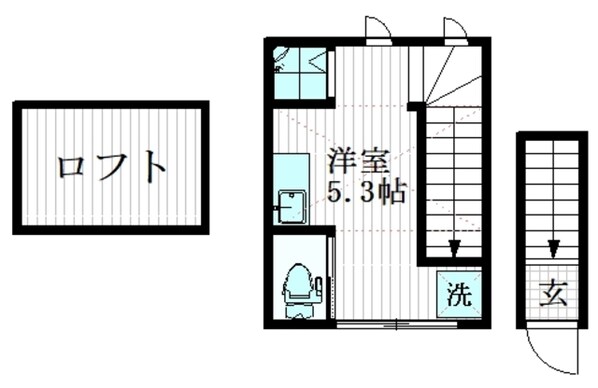 サークルハウス平和島壱番館の物件間取画像